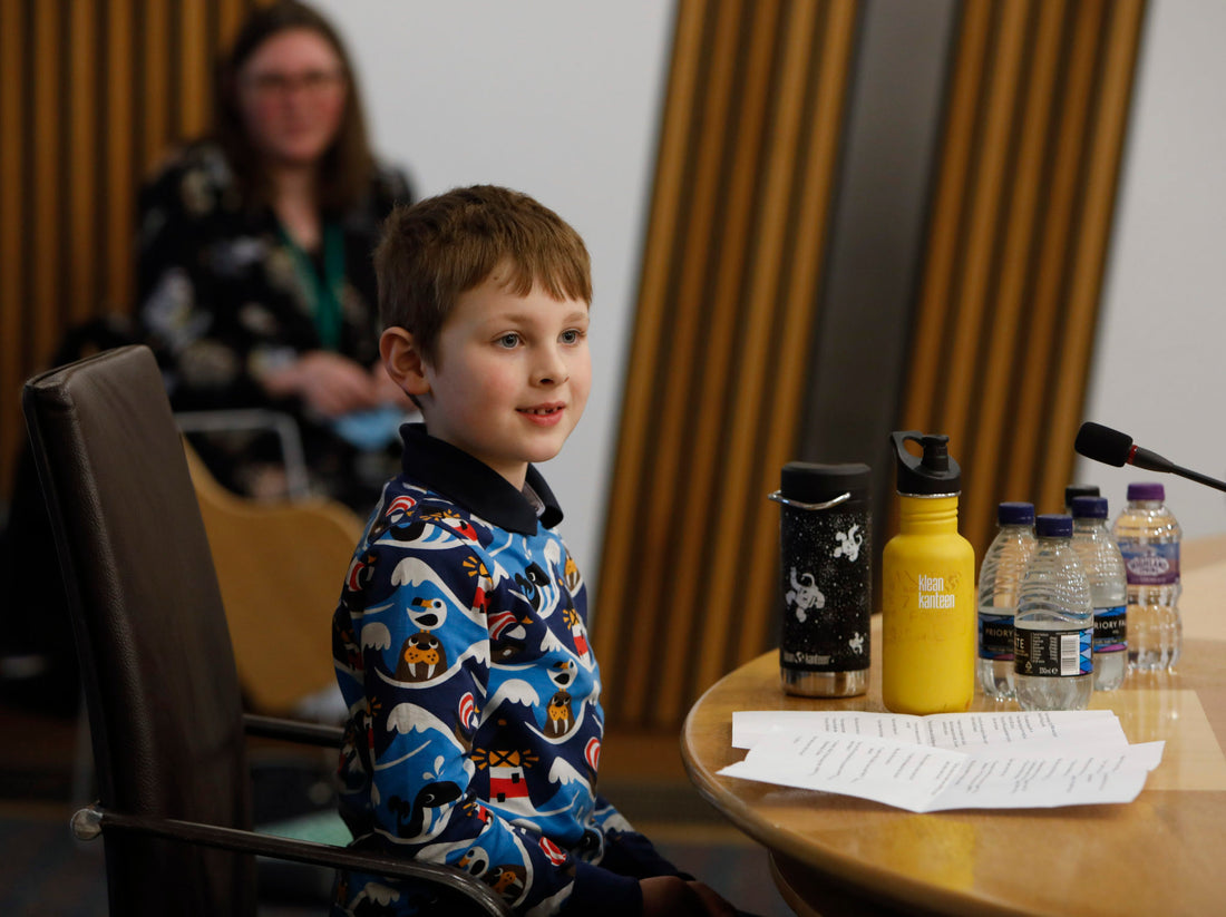 7 Year old fights plastic pollution with petition to the parliament